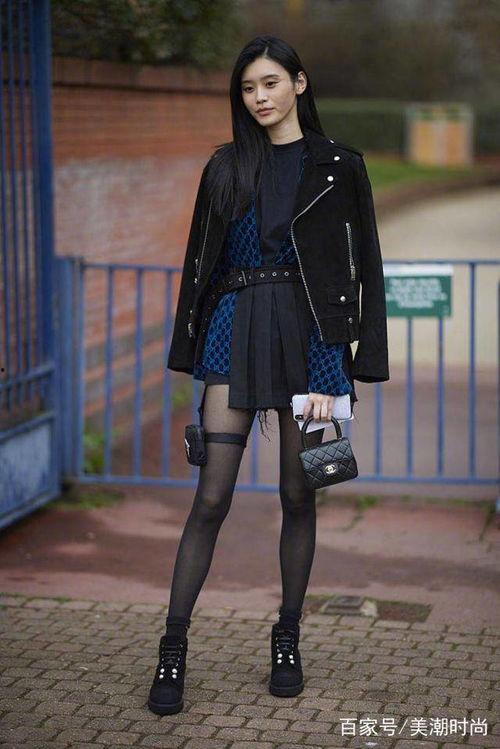 明星黑丝袜穿搭
